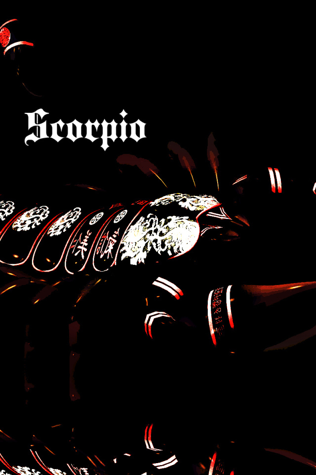 Скорпион, креативный рисунок