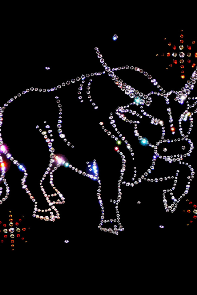 Телец из драгоценных камней