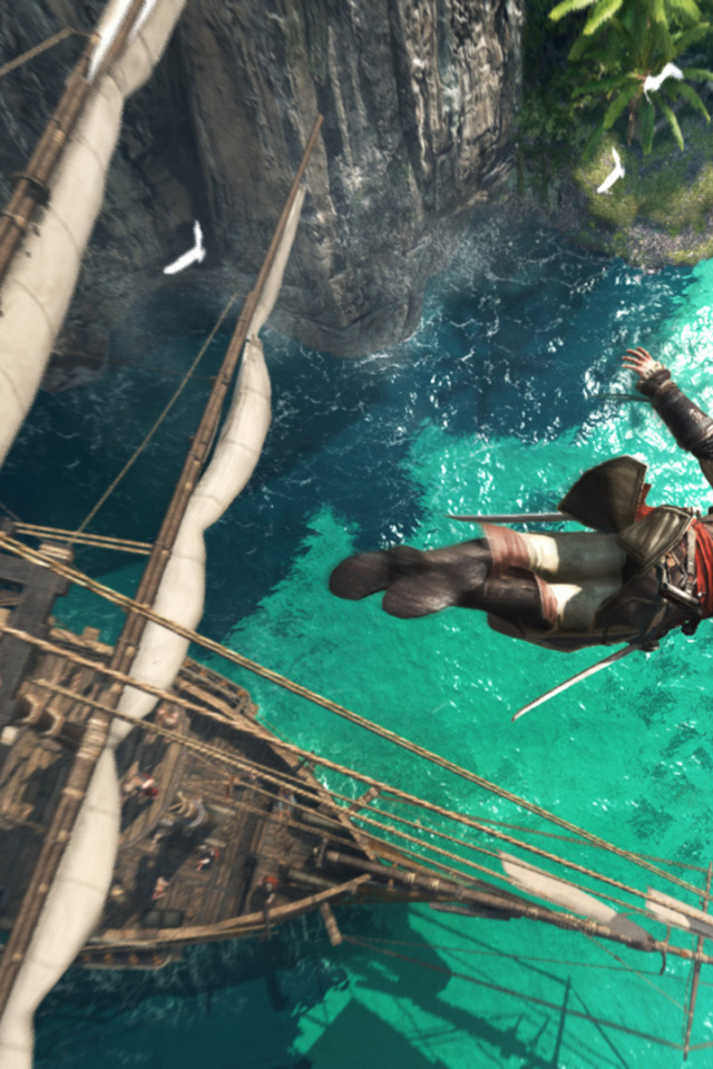 Кредо Убийцы IV прыжок в воду