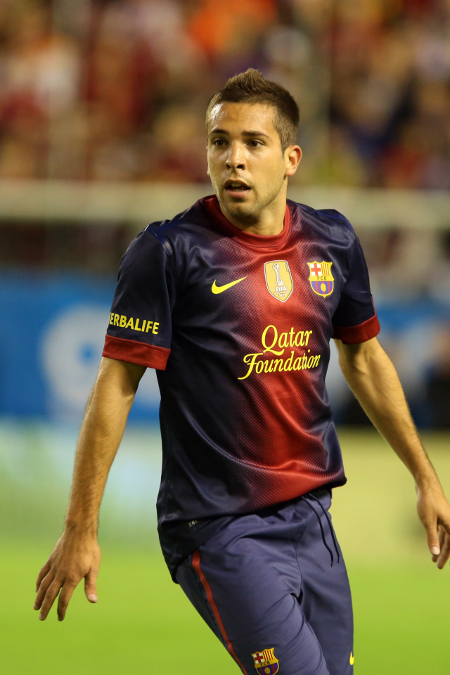 Барселона Хорди Альба в середине игры