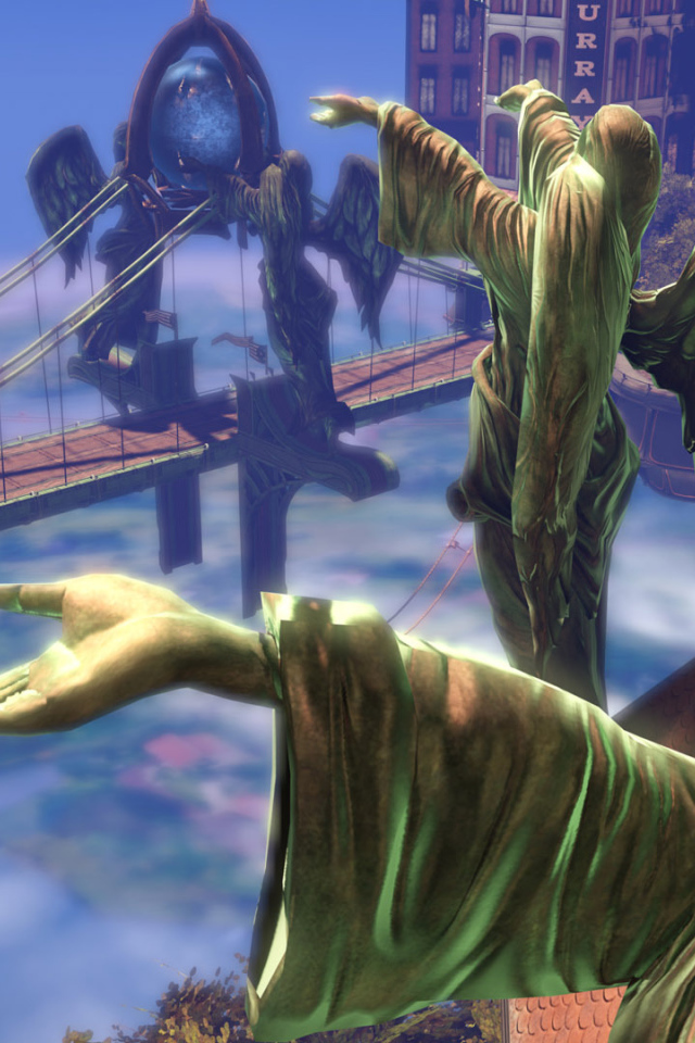 Bioshock Infinite: статуи ангелов