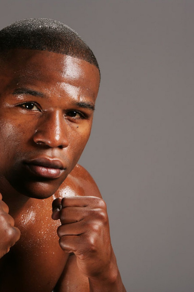 Боксер Флойд Мэйуэзер-младший крупным планом