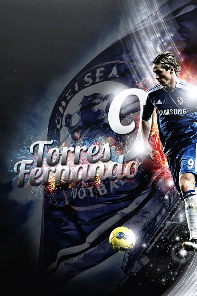 Челси Фернандо Торрес в темных тонах