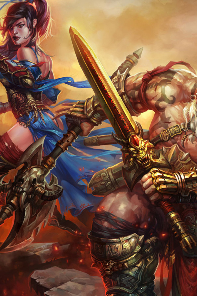 Diablo III: варвар и маг