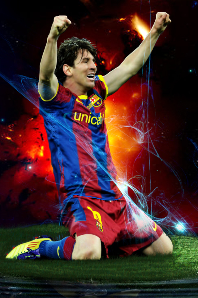 Football player of Barcelona Lionel Messi