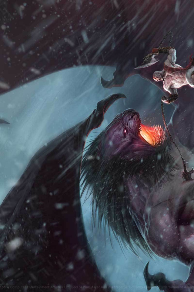 God of War: Ascension: борьба с драконом