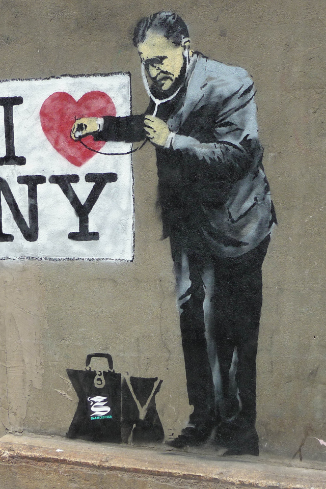 Граффити, Бэнкси любит Нью-Йорк