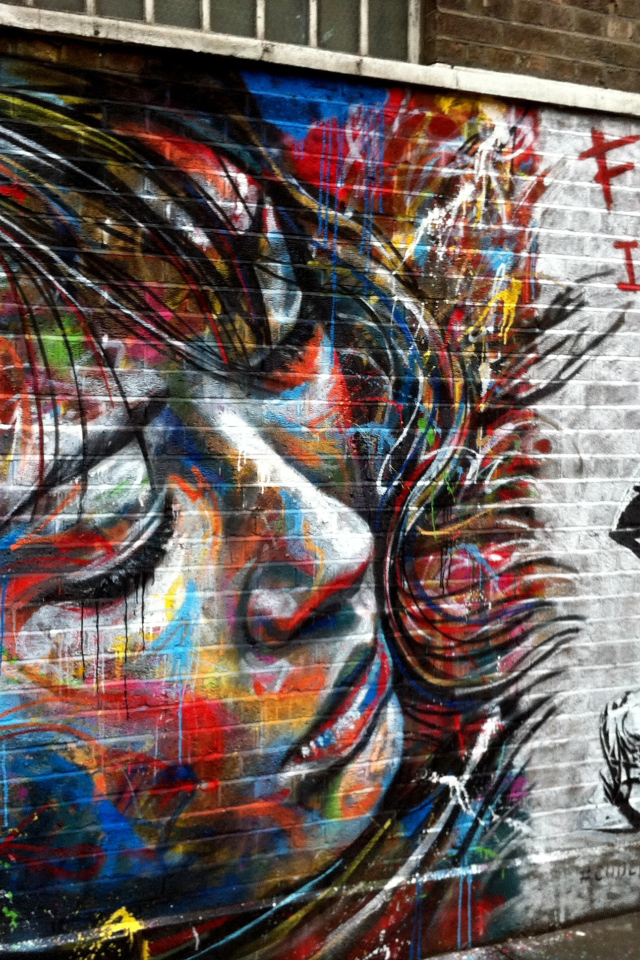 Граффити Лицо девушки