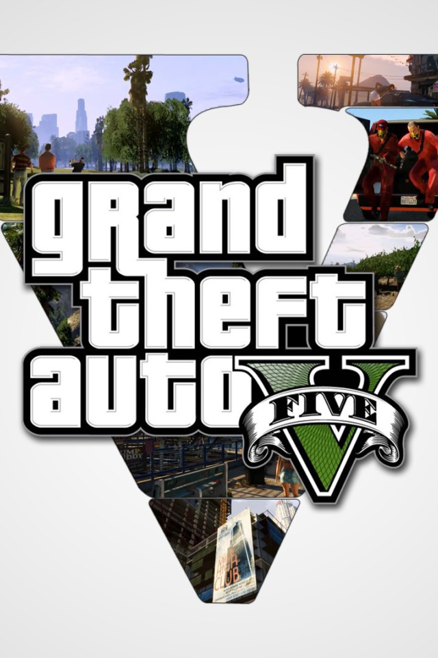 Grand Theft Auto V в белом