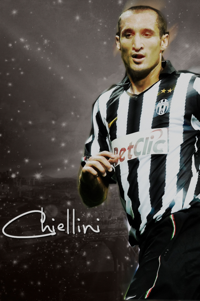Ювентус Джорджо Кьеллини в темных тонах