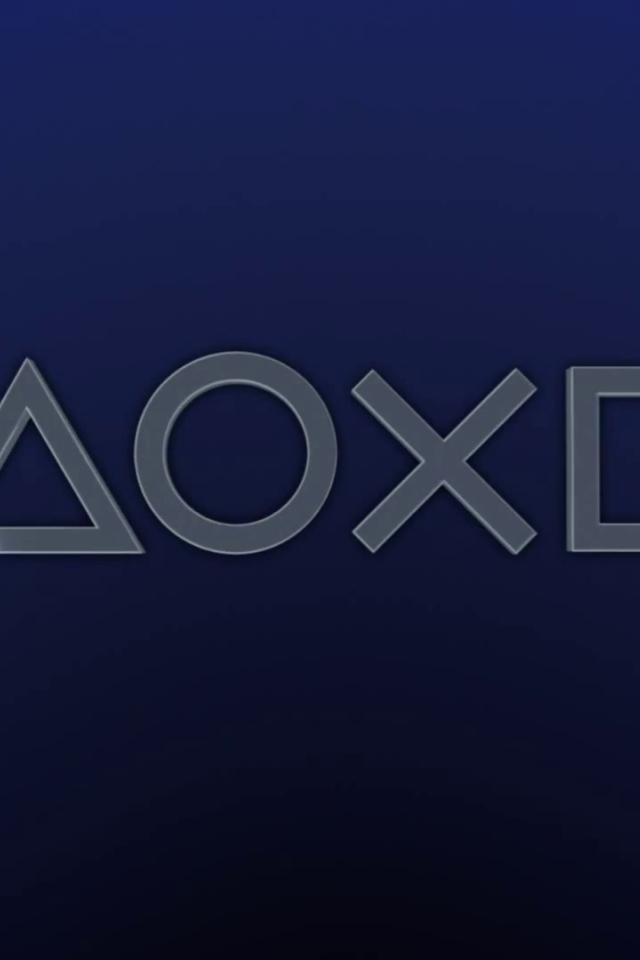 Sony Play Station 4 синий лого