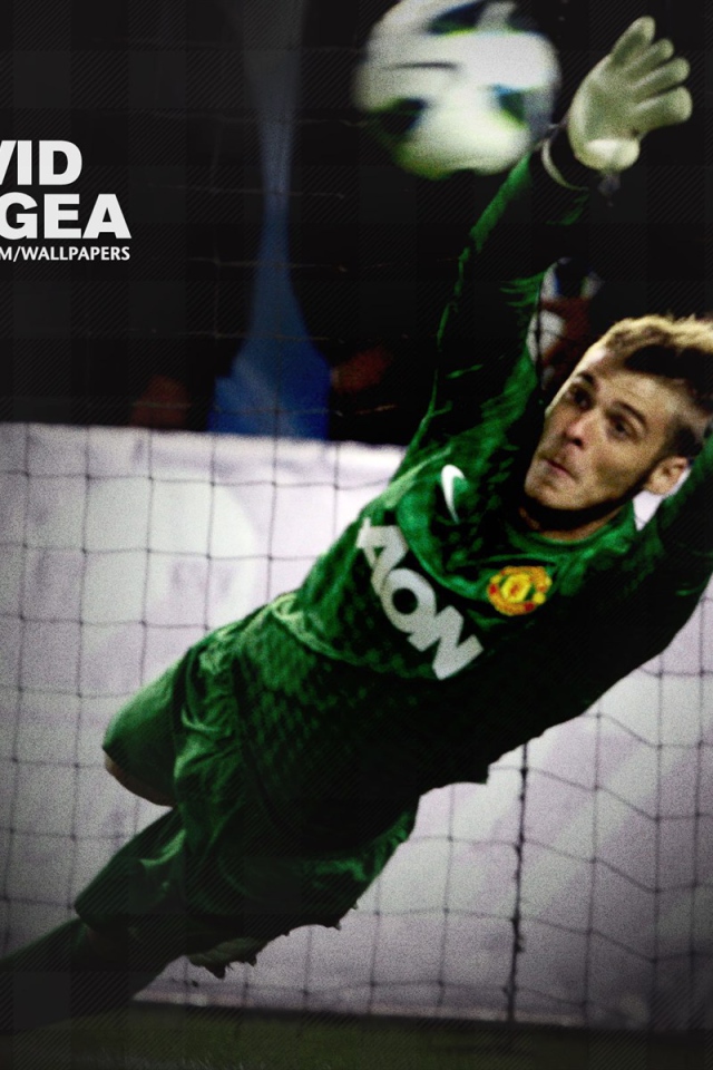 Манчестер Юнайтед Давид Де Хеа ловит мяч