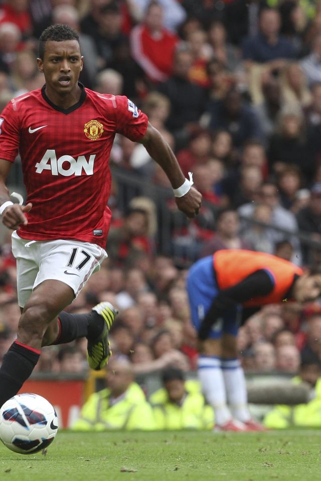 Манчестер Юнайтед Луиш Нани в середине игры