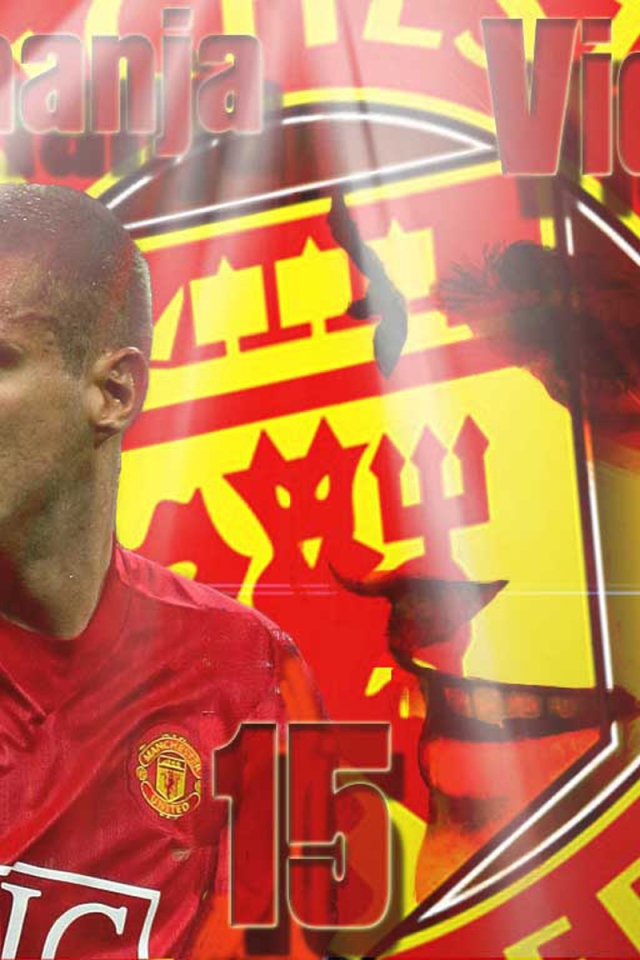 Манчестер Юнайтед Неманья Видич в цветах своей команды