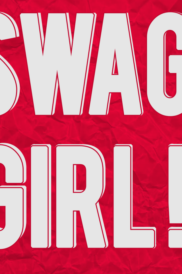 Надпись Swag girl