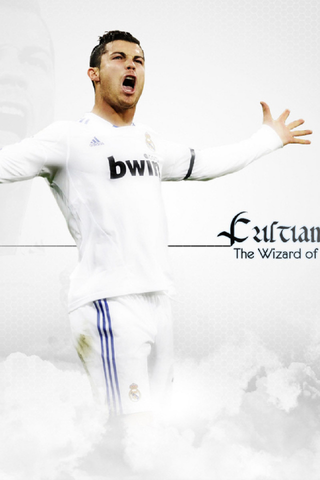 The Football player of Real Madrid Cristiano Ronaldo