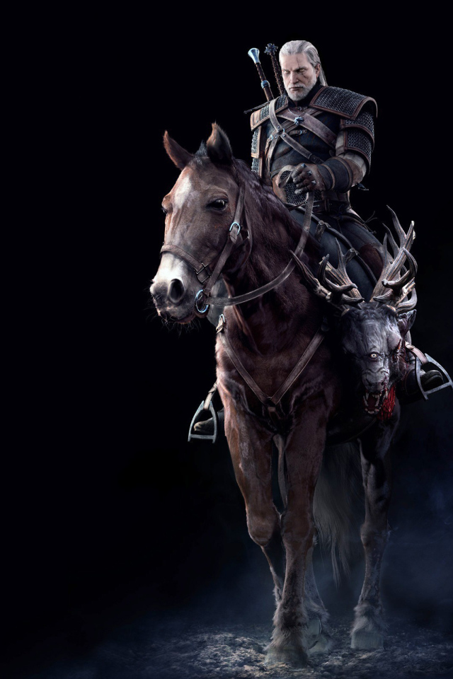 The Witcher 3: Wild Hunt: герой на коне
