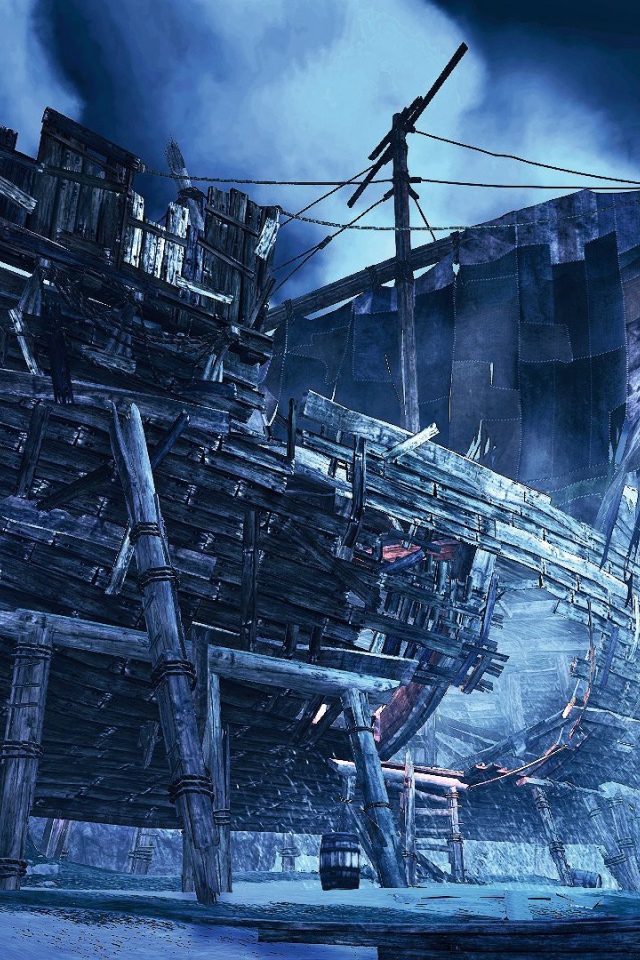 The Witcher 3: Wild Hunt: старый корабль