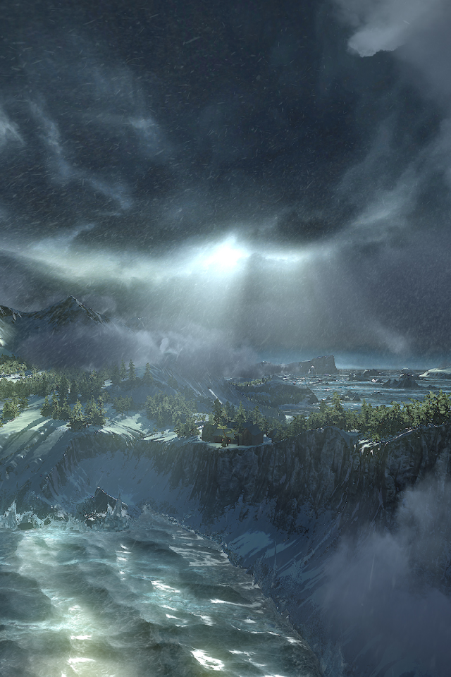 The Witcher 3: Wild Hunt: водопад