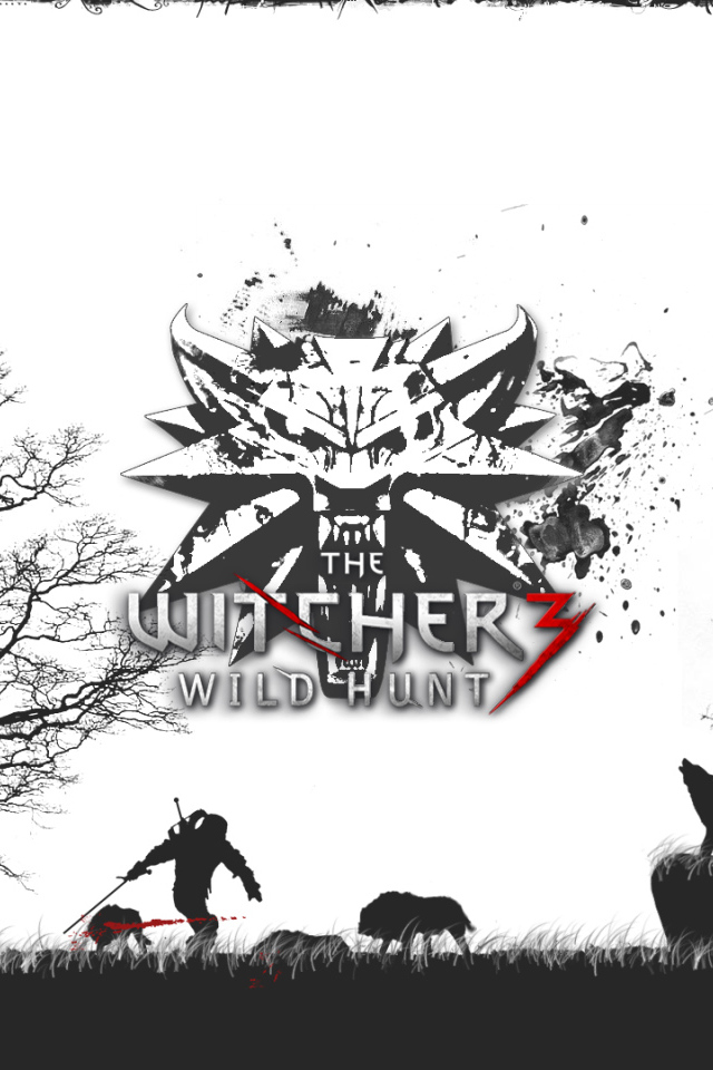 The Witcher 3: Wild Hunt: белые обои