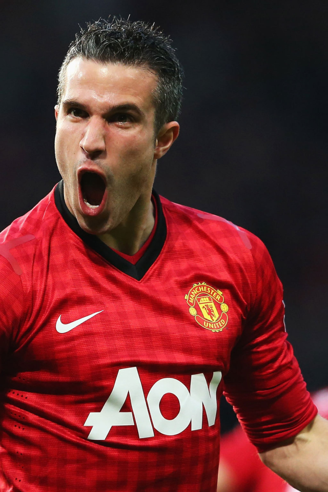 Нападавший номер 20 из Манчестер Юнайтед Робин ван Перси