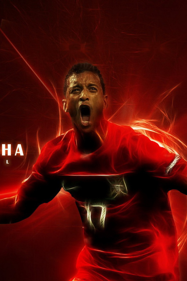 Лучший футболист Манчестер Юнайтед Луиш Нани в огне