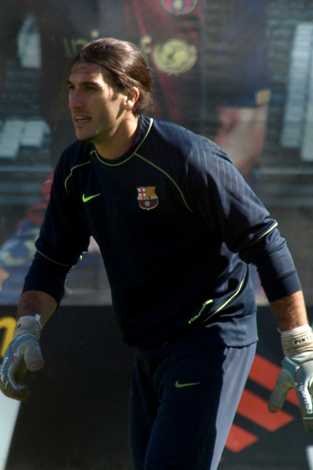 Лучший вратарь Барселоны Хосе Пинто