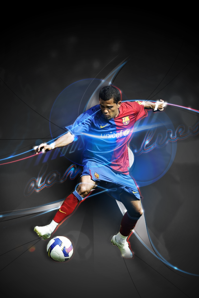 Защитник номер 2 Барселоны Даниэл Алвес