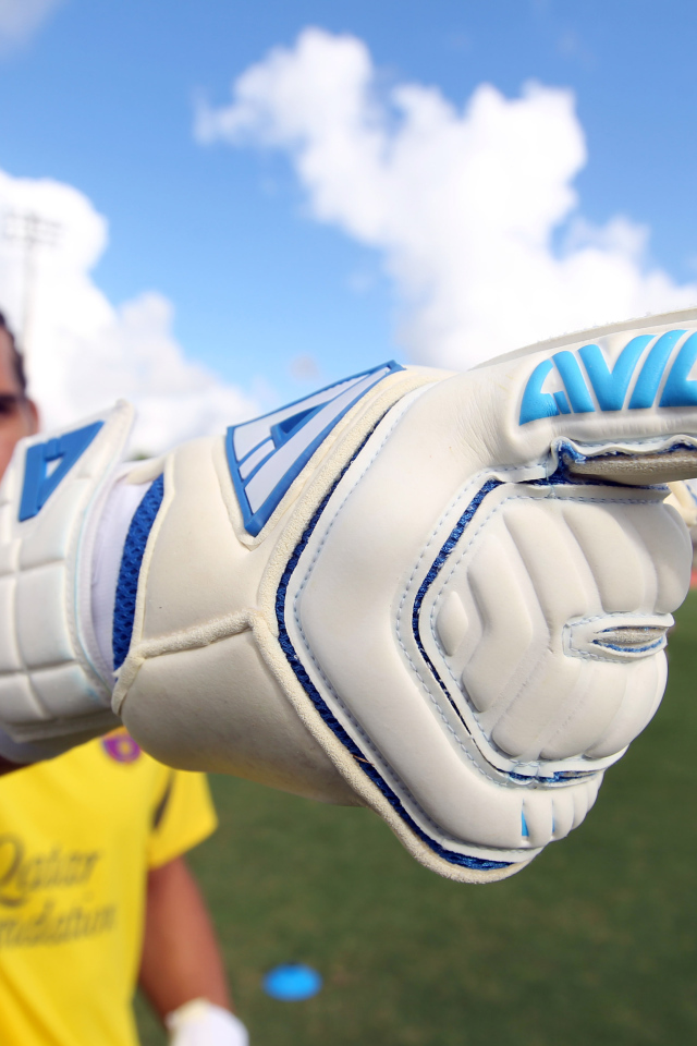 Футболист Барселоны Хосе Пинто на поле