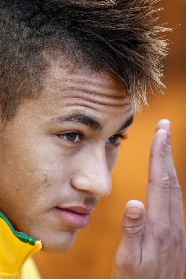 Футболист Барселоны Neymar крупным планом