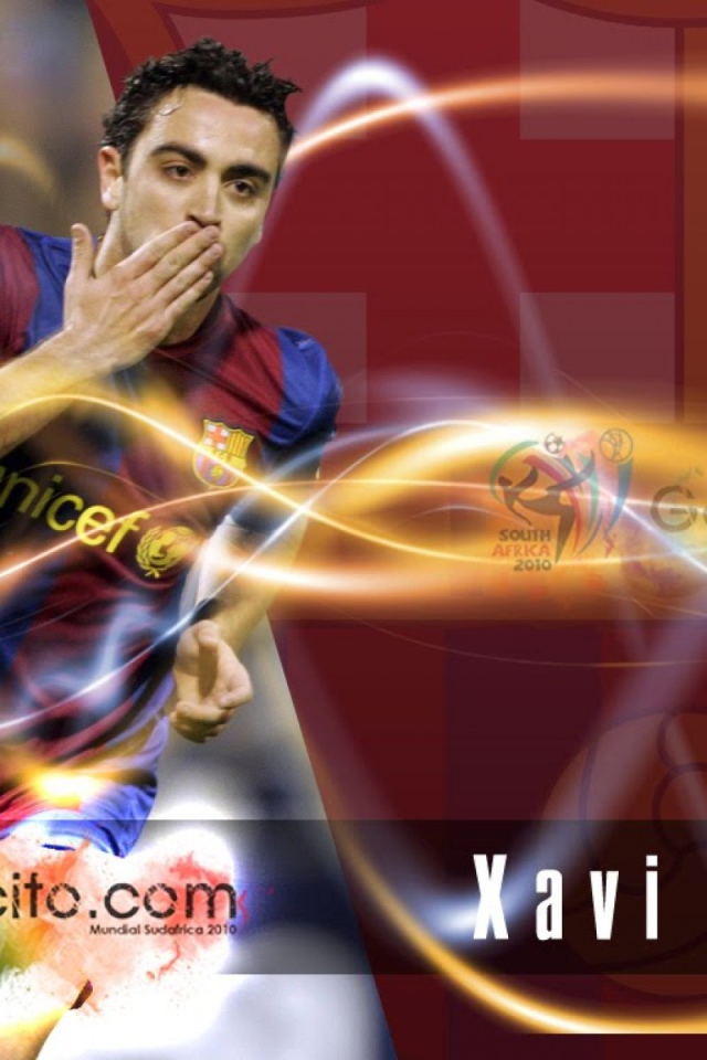 Футболист Барселоны Хави Эрнандес благодарит своих поклонников