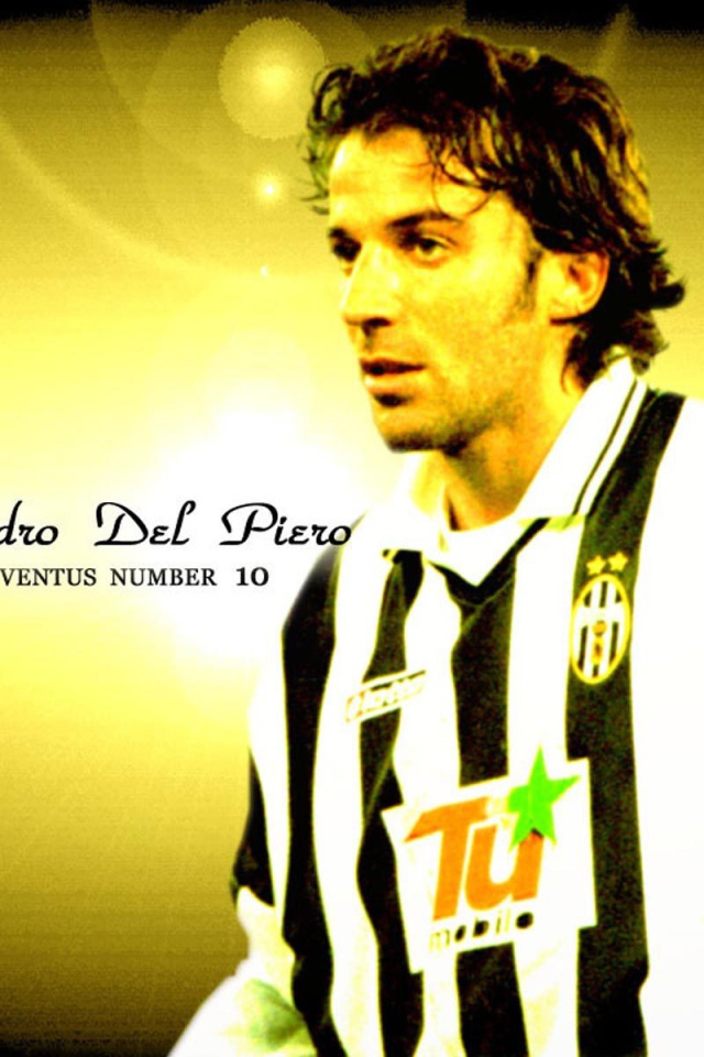 Футболист Сиднея Алессандро Дель Пьеро на желтом фоне