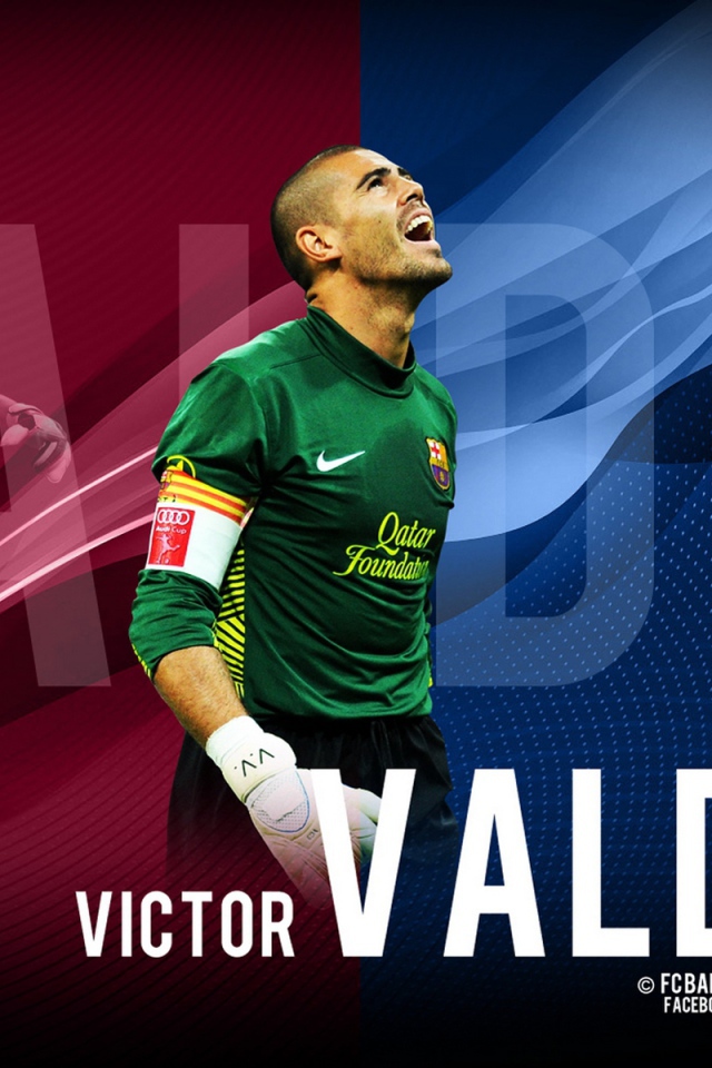 Голкипер Барселоны Виктор Вальдес