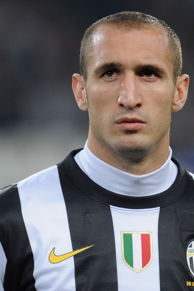 Полузащитник Ювентуса Джорджо Кьеллини крупным планом