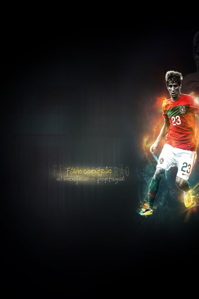 Незаменимый защитник Реал Мадрид Фабио Коэнтрау на черном фоне