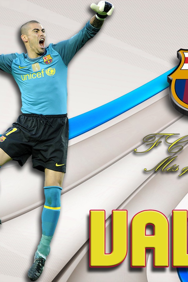 Игрок номер 1 Барселоны Виктор Вальдес