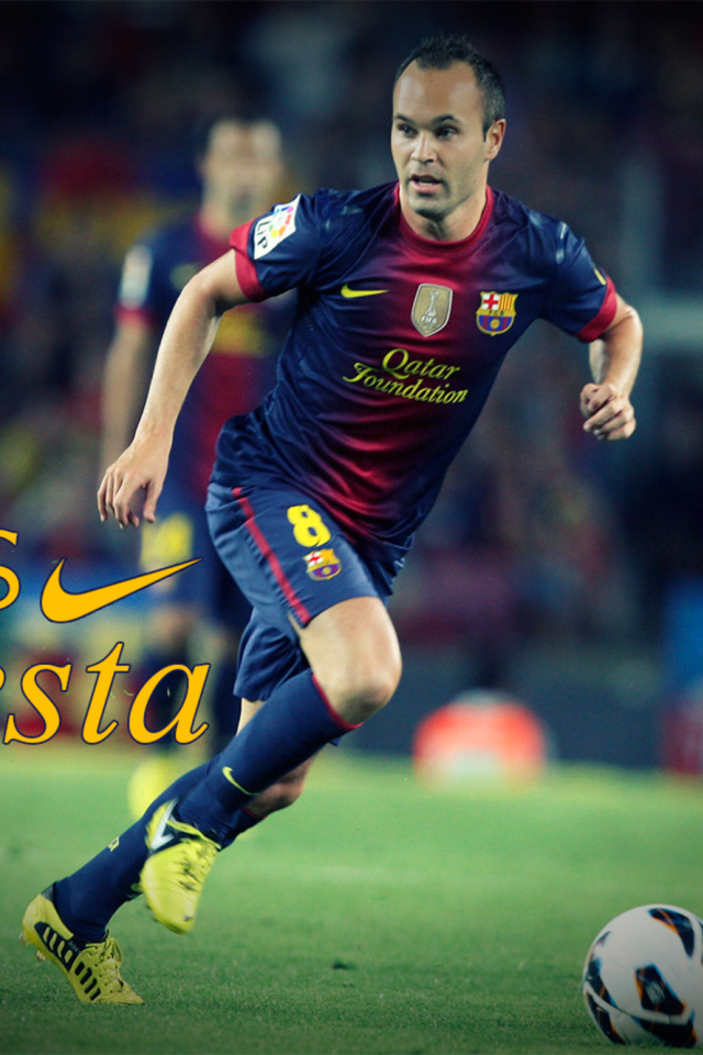 Игрок Барселоны Андрес Иньеста