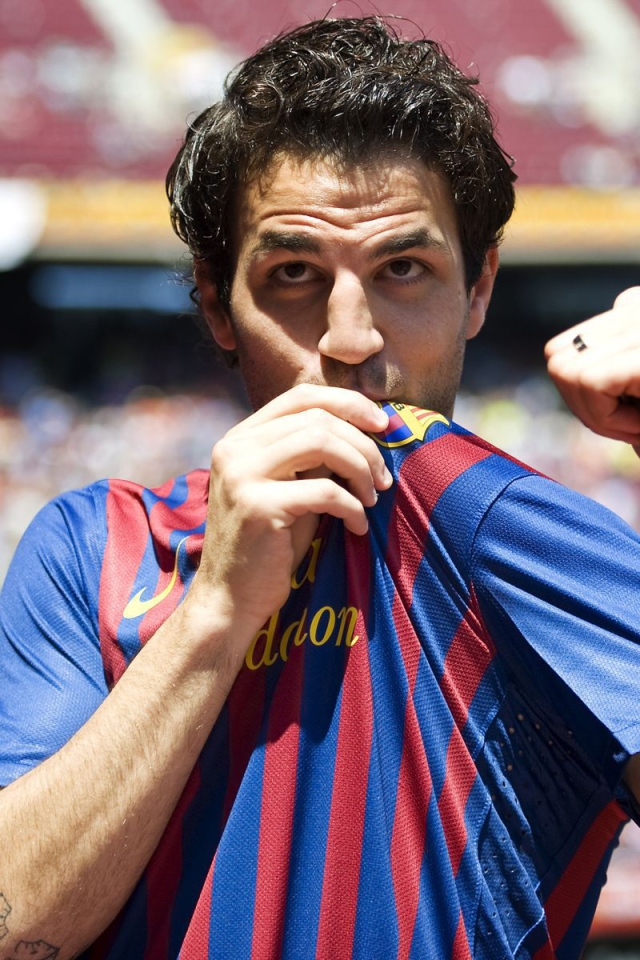 The player of Barcelona Francesc Fabregas loves his club