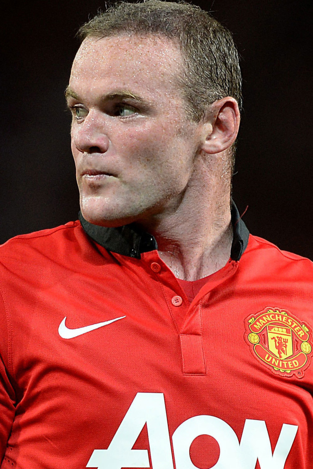 Игрок Манчестер Юнайтед Уэйн Руни крупным планом