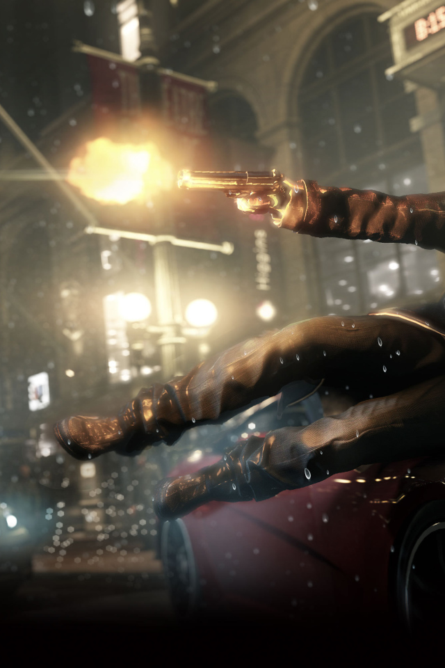 Watch Dogs стреляет из оружия