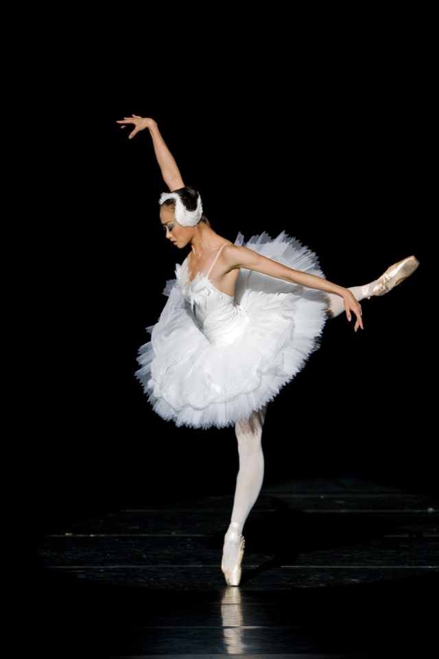 Балерина белый лебедь