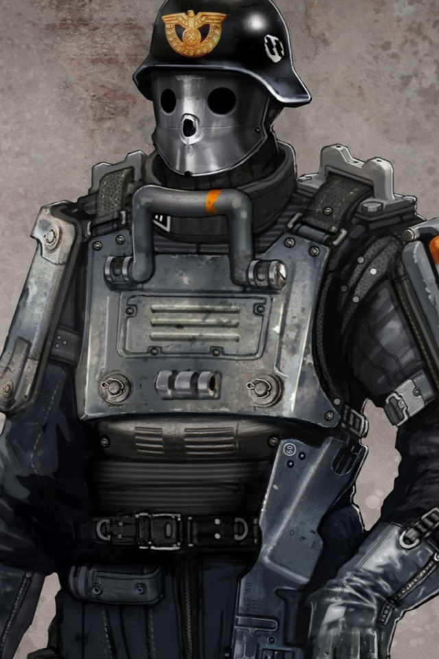 Wolfenstein New Order: патрульный солдат