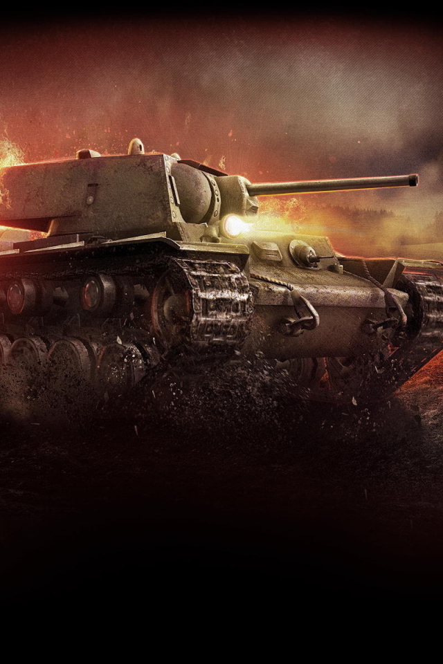 World of Tanks: поврежденный танк