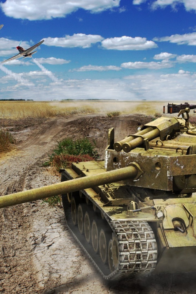 World of Tanks: tank in the desert