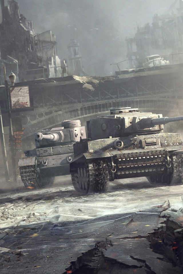 World of Tanks: tanks have crushed the city