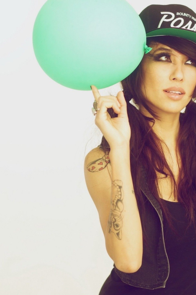 Девушка и воздушный шар, swag