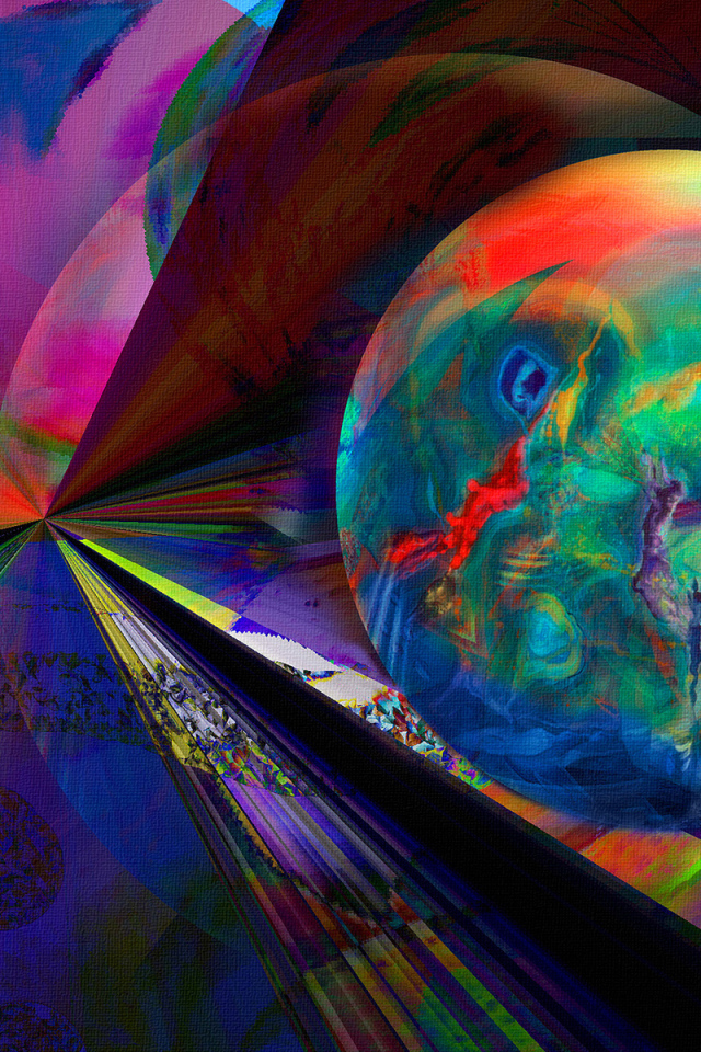 Абстрактная фантазия с шаром