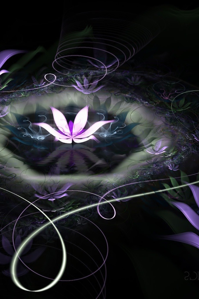 Абстрактные лилии