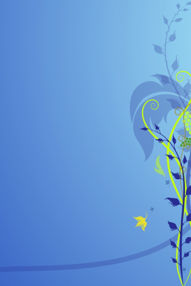 Абстрактный голубой цветок