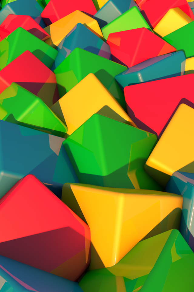 Разноцветные кубики